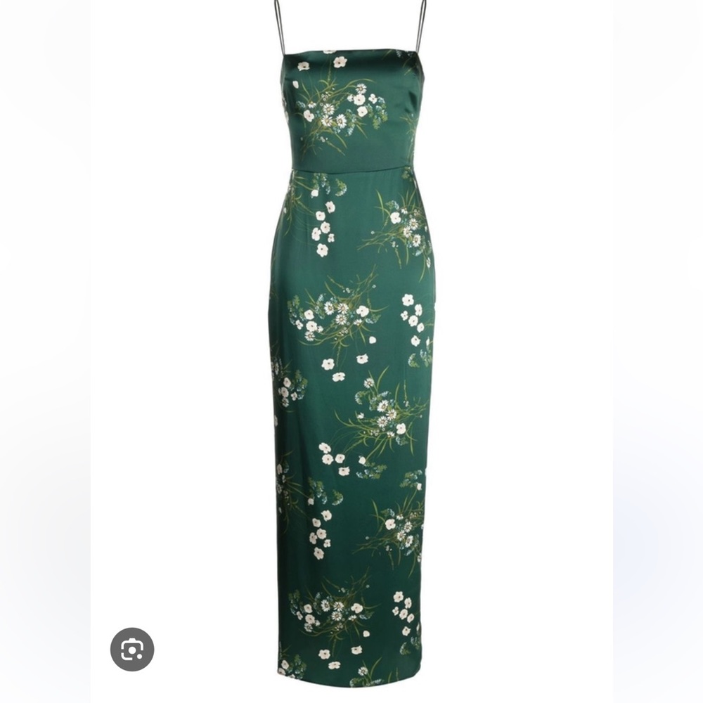 Reformation Frankie Green Maxi Dress 8